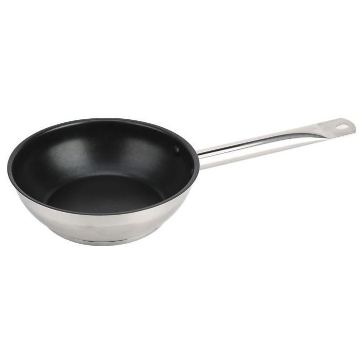 Lot de 3 poeles - BAUMALU - Gastronomie - 20 / 24 / 28 cm - Acier inoxydable Lot de 3 poeles - BAUMALU - Gastronomie - 20 / 24 / 28 cm - Acier inoxydable