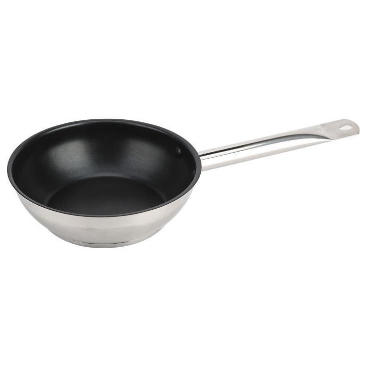 Lot de 3 poeles - BAUMALU - Gastronomie - 20 / 24 / 28 cm - Acier inoxydable Lot de 3 poeles - BAUMALU - Gastronomie - 20 / 24 / 28 cm - Acier inoxydable