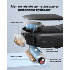 EUFY Omni C28 - Robot Aspirateur Laveur - Rouleau-Serpillere HydroJet