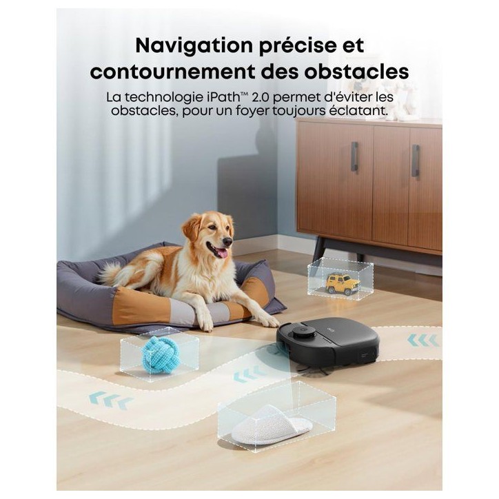 EUFY Omni C28 - Robot Aspirateur Laveur - Rouleau-Serpillere HydroJet autonettoyant - 15000 Pa - Conception Anti-noeud EUFY Omni C28 - Robot Aspirateur Laveur - Rouleau-Serpillere HydroJet autonettoyant - 15000 Pa - Conception Anti-noeud