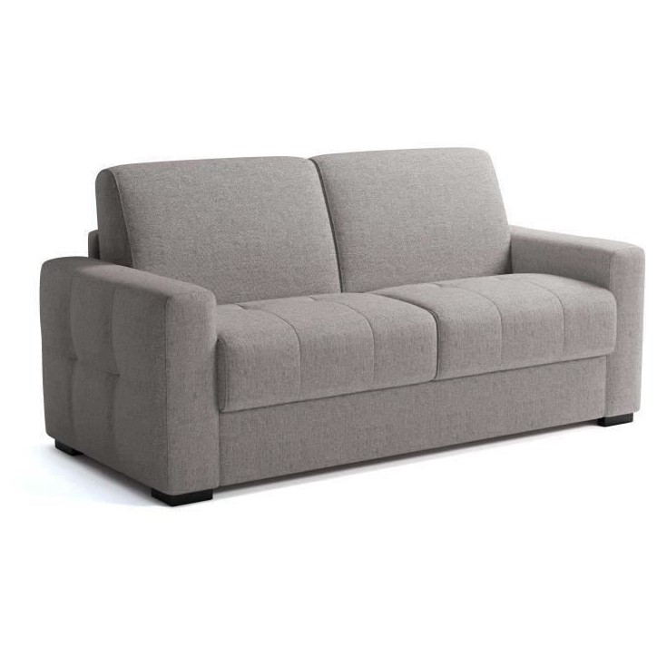 Canapé convertible express - 3 places - EUREKA - Tissu gris - 200 x 102 x 95 cm Canapé convertible express - 3 places - EUREKA - Tissu gris - 200 x 102 x 95 cm