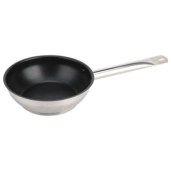 Lot de 3 poeles - BAUMALU - Gastronomie - 20 / 24 / 28 cm - Acier inoxydable Lot de 3 poeles - BAUMALU - Gastronomie - 20 / 24 / 28 cm - Acier inoxydable