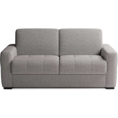 Canapé convertible express - 3 places - EUREKA - Tissu gris - 200 x 1