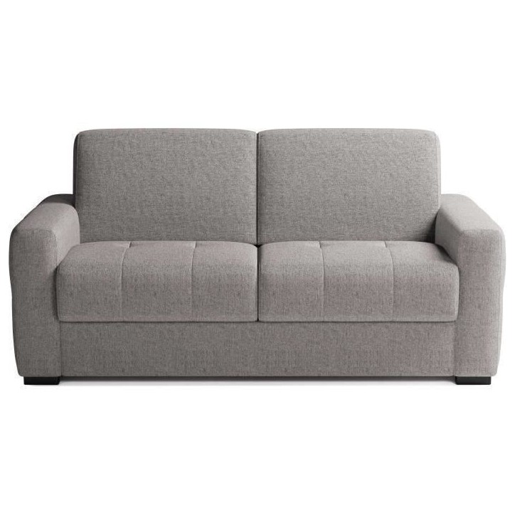 Canapé convertible express - 3 places - EUREKA - Tissu gris - 200 x 102 x 95 cm Canapé convertible express - 3 places - EUREKA - Tissu gris - 200 x 102 x 95 cm