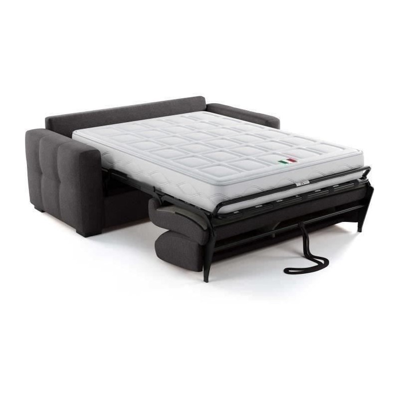 Canapé convertible express - 3 places - EUREKA - Tissu como 22 Graphi