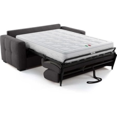 Canapé convertible express - 3 places - EUREKA - Tissu como 22 Graphi
