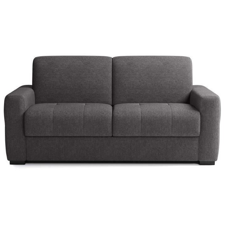 Canapé convertible express - 3 places - EUREKA - Tissu como 22 Graphite - 200 x 102 x 95 cm Canapé convertible express - 3 places - EUREKA - Tissu como 22 Graphite - 200 x 102 x 95 cm
