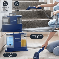 Eureka NEY100 Nettoyeur Canapé Anti-taches 12500Pa – Shampouineuse