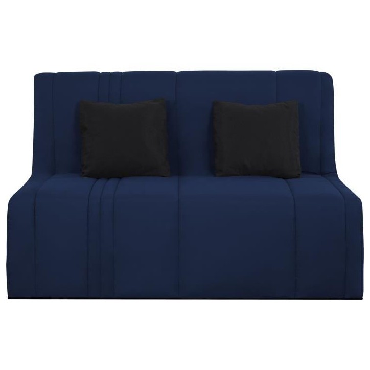 Banquette BZ 2 places EVASION - Tissu marine - Matelas SIMMONS - Couchage 188x138 cm Banquette BZ 2 places EVASION - Tissu marine - Matelas SIMMONS - Couchage 188x138 cm