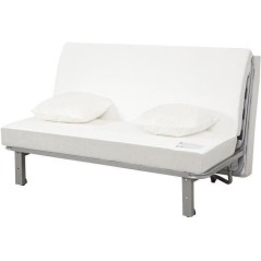Banquette BZ 2 places EVASION - Tissu marine - Matelas SIMMONS - Couch
