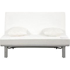 Banquette BZ 2 places EVASION - Tissu marine - Matelas SIMMONS - Couch
