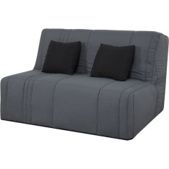 Banquette BZ 2 places EVASION - Tissu gris perle - Matelas SIMMONS - 4