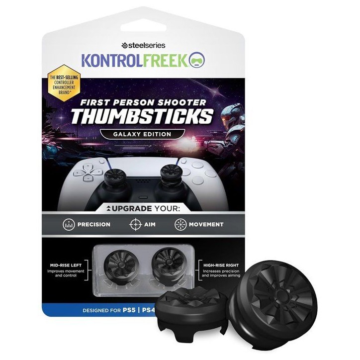 Pack de 2 Thumbsticks FPS Galaxy - STEELSERIES - KontrolFreek - Pour manettes PS5 - Noir Pack de 2 Thumbsticks FPS Galaxy - STEELSERIES - KontrolFreek - Pour manettes PS5 - Noir