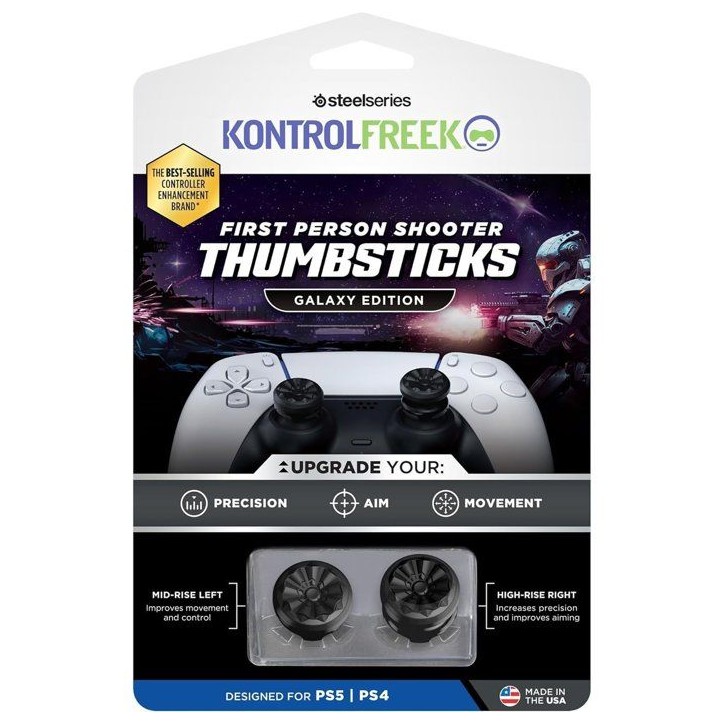 Pack de 2 Thumbsticks FPS Galaxy - STEELSERIES - KontrolFreek - Pour manettes PS5 - Noir Pack de 2 Thumbsticks FPS Galaxy - STEELSERIES - KontrolFreek - Pour manettes PS5 - Noir