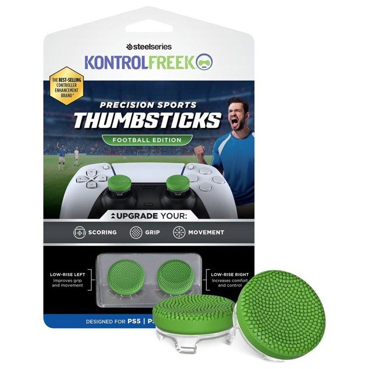 Pack de 2 Precision Sports Thumbsticks - STEELSERIES - KontrolFreek - Football Edition - Pour manette Playstation 4 et 5 - Vert Pack de 2 Precision Sports Thumbsticks - STEELSERIES - KontrolFreek - Football Edition - Pour manette Playstation 4 et 5 - Vert