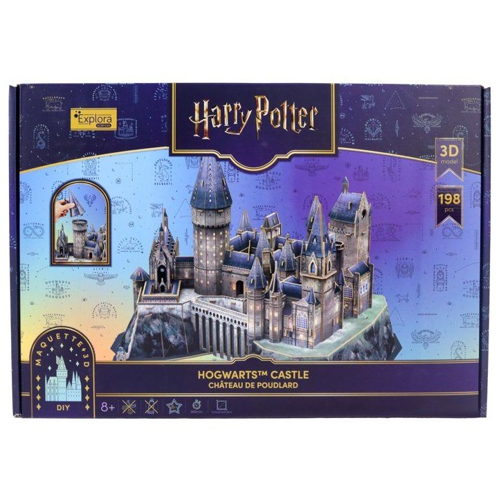 Puzzle 3D - Château de Poudlard - EXPLORA - 540302 - Licence Harry Potter - 197 pieces - Des 8 ans Puzzle 3D - Château de Poudlard - EXPLORA - 540302 - Licence Harry Potter - 197 pieces - Des 8 ans