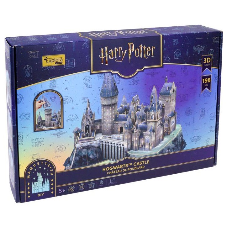 Puzzle 3D - Château de Poudlard - EXPLORA - 540302 - Licence Harry Potter - 197 pieces - Des 8 ans Puzzle 3D - Château de Poudlard - EXPLORA - 540302 - Licence Harry Potter - 197 pieces - Des 8 ans