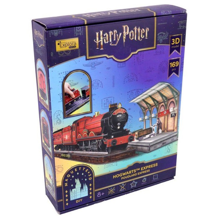 Puzzle 3D - Poudlard Express - EXPLORA - 540303 - Licence Harry Potter - 172 pieces - Des 8 ans Puzzle 3D - Poudlard Express - EXPLORA - 540303 - Licence Harry Potter - 172 pieces - Des 8 ans