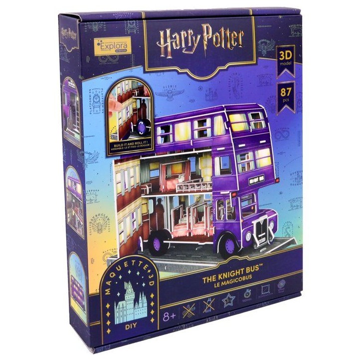 Puzzle 3D - Magicobus - EXPLORA - 540310 - Licence Harry Potter - 87 pieces - Des 8 ans Puzzle 3D - Magicobus - EXPLORA - 540310 - Licence Harry Potter - 87 pieces - Des 8 ans