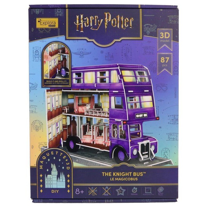 Puzzle 3D - Magicobus - EXPLORA - 540310 - Licence Harry Potter - 87 pieces - Des 8 ans Puzzle 3D - Magicobus - EXPLORA - 540310 - Licence Harry Potter - 87 pieces - Des 8 ans