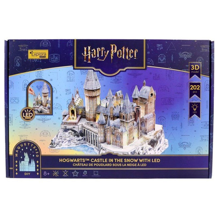 Puzzle 3D - Château de Poudlard lumineux - EXPLORA - 540302 - Licence Harry Potter - Des 8 ans Puzzle 3D - Château de Poudlard lumineux - EXPLORA - 540302 - Licence Harry Potter - Des 8 ans