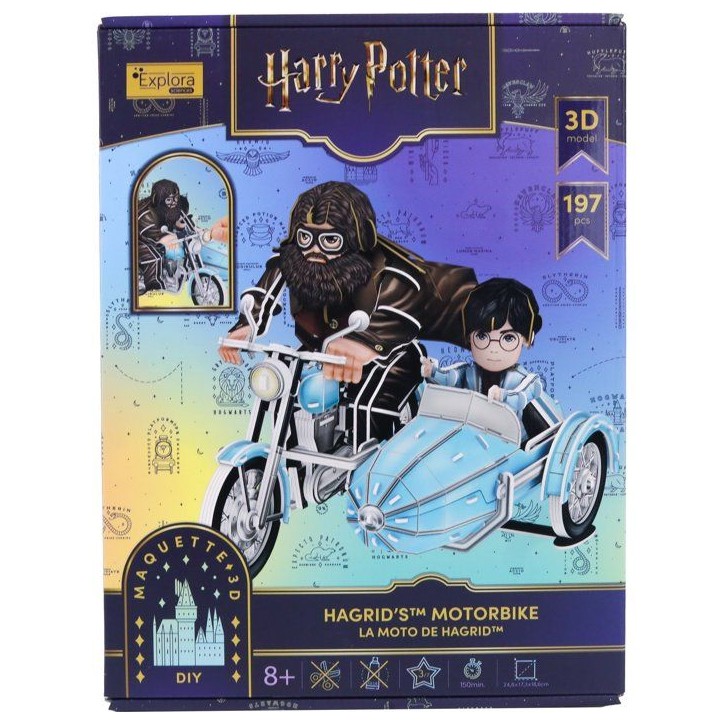 Puzzle 3D - Moto de Hagrid - EXPLORA - 540313 - Licence Harry Potter - 192 pieces - Des 8 ans Puzzle 3D - Moto de Hagrid - EXPLORA - 540313 - Licence Harry Potter - 192 pieces - Des 8 ans
