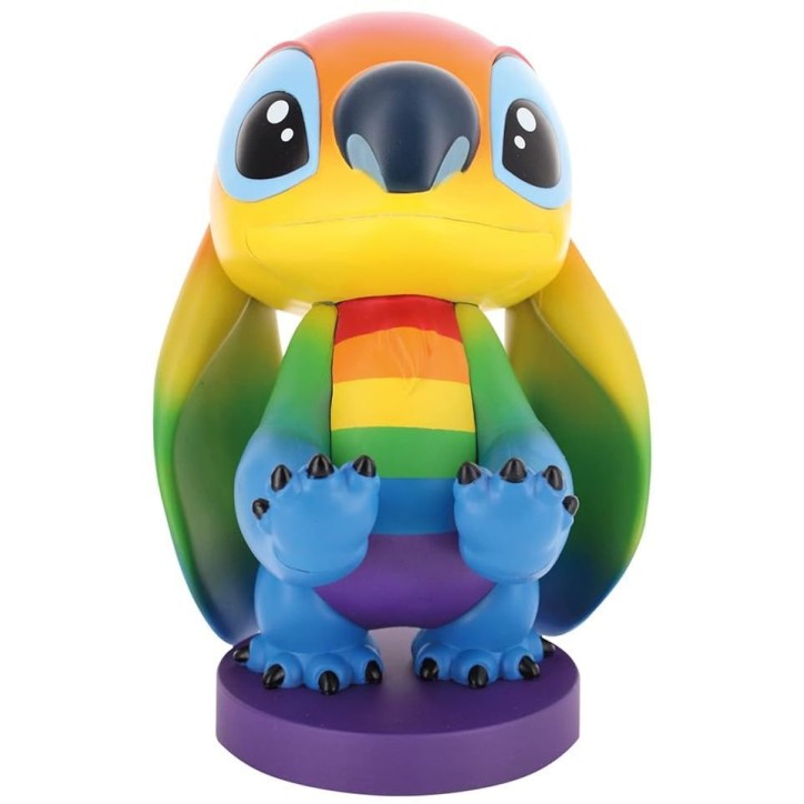 Figurine Disney Stitch Rainbow - EXQUISITE GAMING - Cable Guys - Support écouteurs, smartphone ou petit accessoire - 20 cm Figurine Disney Stitch Rainbow - EXQUISITE GAMING - Cable Guys - Support écouteurs, smartphone ou petit accessoire - 20 cm