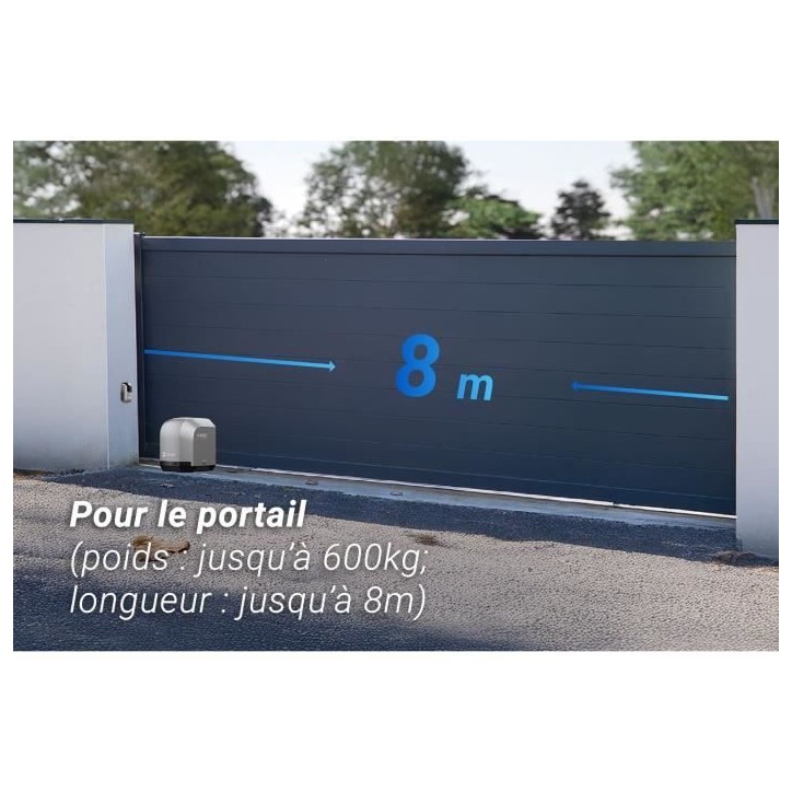 Kit moteur de portail coulissant - EZVIZ - HG2 600 Pro - Connecté - Jusqu'a 600 kg Kit moteur de portail coulissant - EZVIZ - HG2 600 Pro - Connecté - Jusqu'a 600 kg