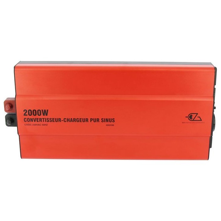 Convertisseur-chargeur - EZA - Pur Sinus 2000 W - Onde sinusoidale pure - Chargeur 40 A - MPS automatique - Commande déportée Convertisseur-chargeur - EZA - Pur Sinus 2000 W - Onde sinusoidale pure - Chargeur 40 A - MPS automatique - Commande déportée