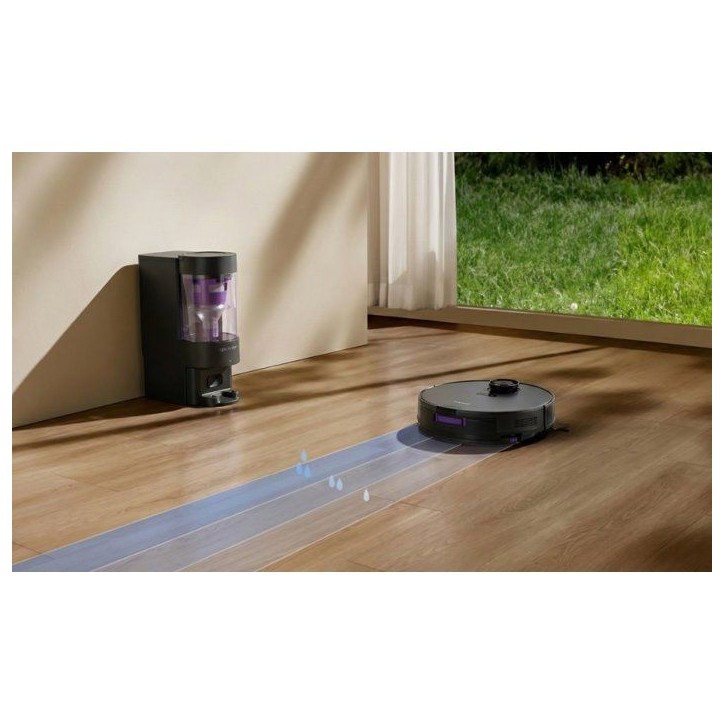 Robot aspirateur laveur - EZICLEAN AirFlow MAX - LIDAR connecté avec base de vidage - 15 000 Pa - 2 L - 160 min - Noir Robot aspirateur laveur - EZICLEAN AirFlow MAX - LIDAR connecté avec base de vidage - 15 000 Pa - 2 L - 160 min - Noir