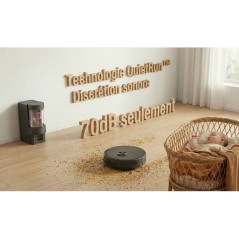 Robot aspirateur laveur - EZICLEAN CyberFlow MAX - GYROSMART connecté avec base de vidage - 10 000 Pa - 2 L - 80 min - Noir