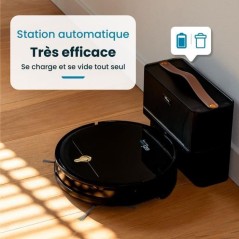 Robot Aspirateur Laveur Connecté EZICLEAN I-Bot Z5 - 75 min - 2.6Kpa