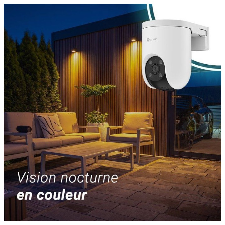 Caméra de surveillance - Ezviz - H8C SE 3MP - Extérieur - WiFi - Vision nocturne - Motorisée - Avec suivi intelligent Caméra de surveillance - Ezviz - H8C SE 3MP - Extérieur - WiFi - Vision nocturne - Motorisée - Avec suivi intelligent