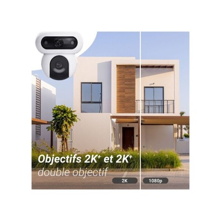 Caméra de surveillance - EZVIZ - H90 - Motorisée - Vision nocturne - 2 caméras 2K