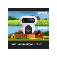 Caméra de surveillance - EZVIZ - H90 - Motorisée - Vision nocturne -