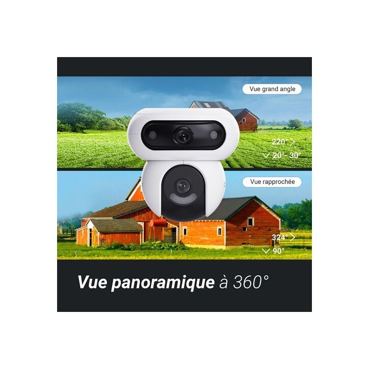 Caméra de surveillance - EZVIZ - H90 - Motorisée - Vision nocturne - 2 caméras 2K Caméra de surveillance - EZVIZ - H90 - Motorisée - Vision nocturne - 2 caméras 2K