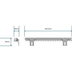 Rail de motorisation - EZVIZ - Portail - Rail additionnel