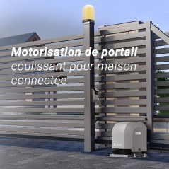 Kit de motorisation de portail connecté - EZVIZ - HG2 400 - Pour portail coulissant - Jusqu'a 400 kg et 6 m de longueur