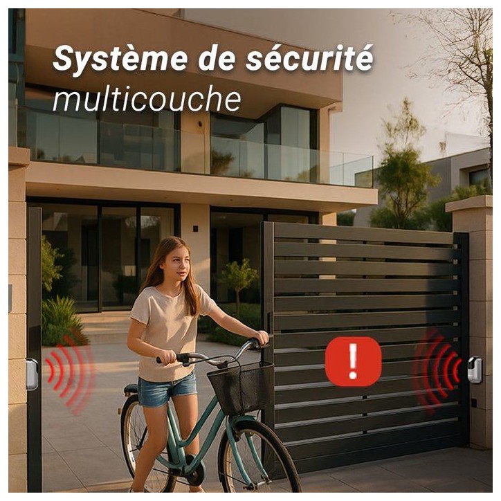 Kit de motorisation de portail connecté - EZVIZ - HG2 400 - Pour portail coulissant - Jusqu'a 400 kg et 6 m de longueur Kit de motorisation de portail connecté - EZVIZ - HG2 400 - Pour portail coulissant - Jusqu'a 400 kg et 6 m de longueur