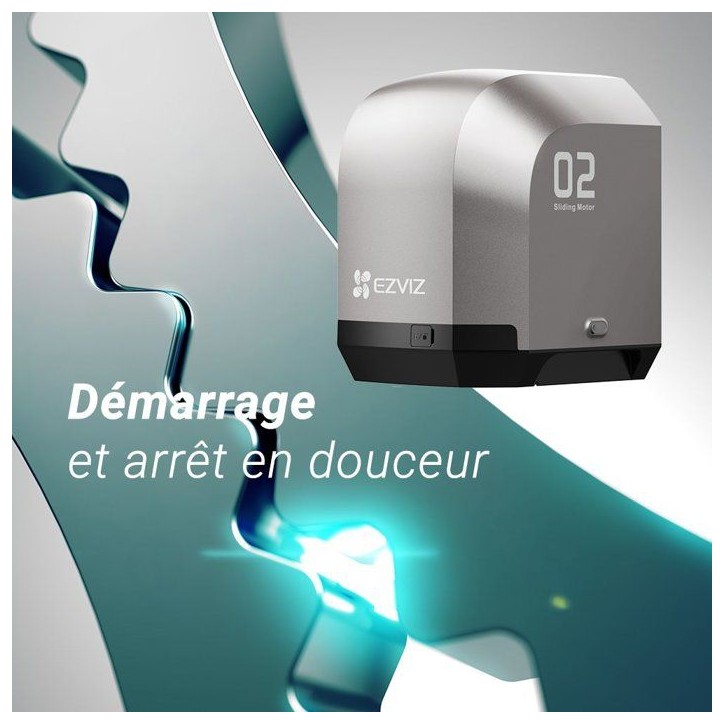 Kit de motorisation de portail connecté - EZVIZ - HG2 400 - Pour portail coulissant - Jusqu'a 400 kg et 6 m de longueur Kit de motorisation de portail connecté - EZVIZ - HG2 400 - Pour portail coulissant - Jusqu'a 400 kg et 6 m de longueur