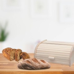 Set de 2 ustensiles Huche a pain en bois et Couteau a pain - FACKELMANN - Boissellerie
