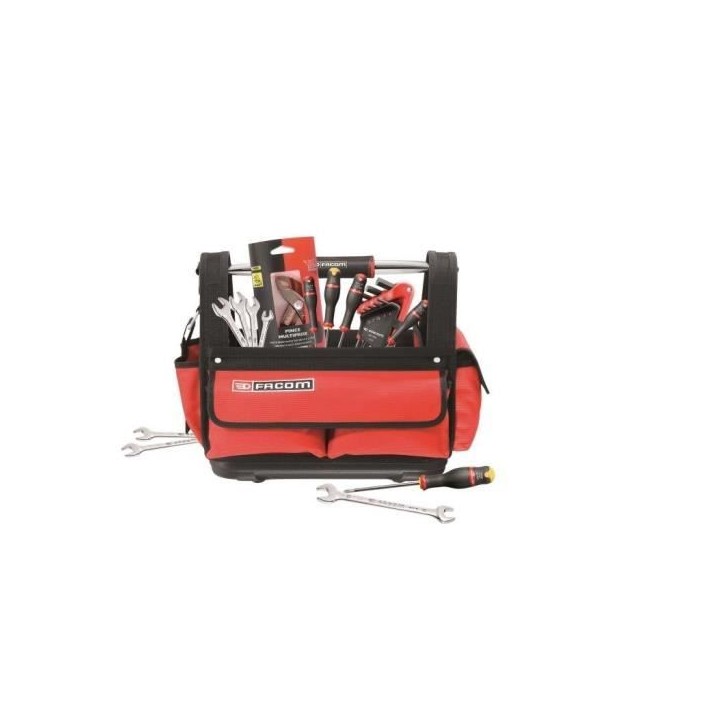 Boite a Outils Textile - FACOM - BS.T14CM1PB - (Livré avec 5 Tvis Protwist + 9 Clés mâles + Pince multiprise + 7 Clés a four Boite a Outils Textile - FACOM - BS.T14CM1PB - (Livré avec 5 Tvis Protwist + 9 Clés mâles + Pince multiprise + 7 Clés a four