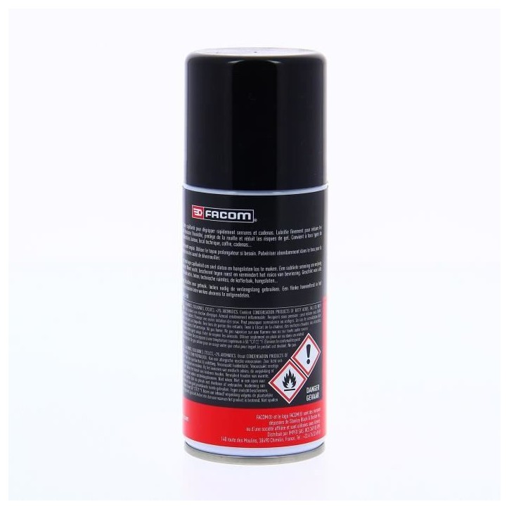 FACOM Dégrippant serrure - Prolongateur - Aérosol - 150 ml FACOM Dégrippant serrure - Prolongateur - Aérosol - 150 ml