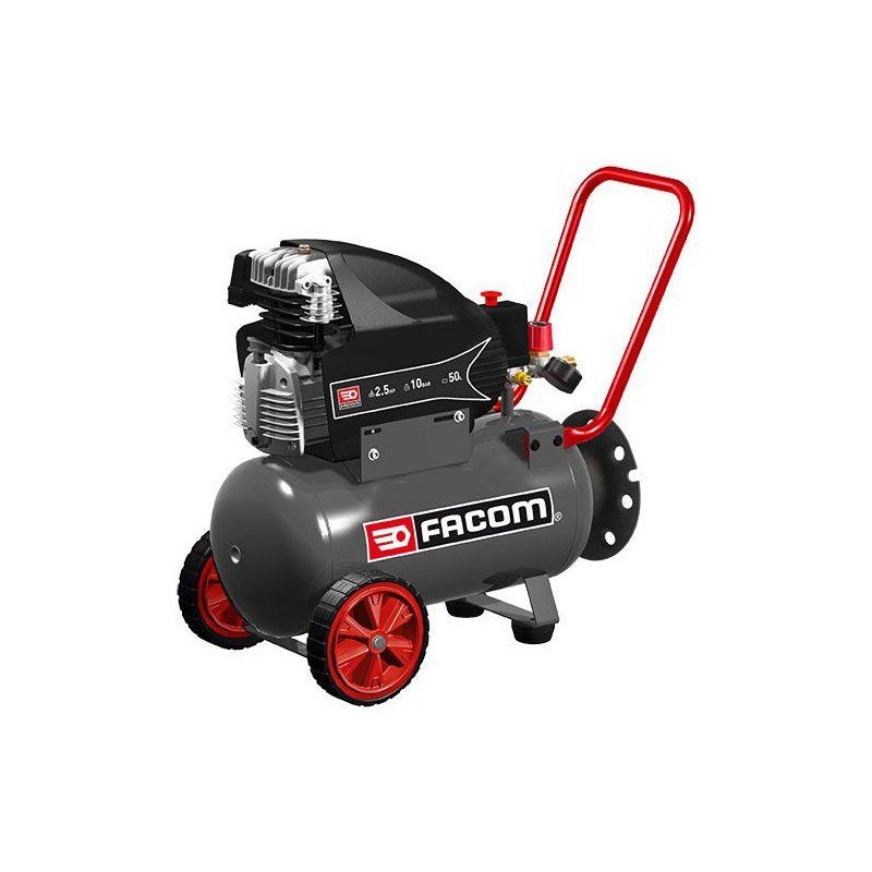 Compresseur - Horizontal - Facom - 50 L - 2,5 HP - 10 bars
