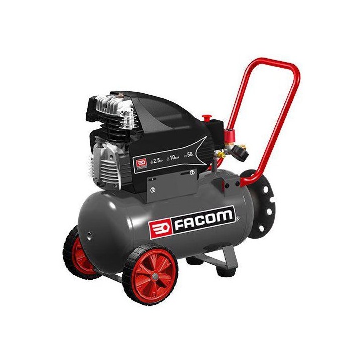 Compresseur - Horizontal - Facom - 50 L - 2,5 HP - 10 bars Compresseur - Horizontal - Facom - 50 L - 2,5 HP - 10 bars