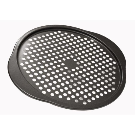 Plaque a pizza - SUCRE & GOURMANDISES - BAUMALU - Acier revetu Carbon