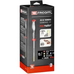 Jeu de 12 tournevis PROTWIST - FACOM - AT.J12R1PB + 2 racks de rangeme