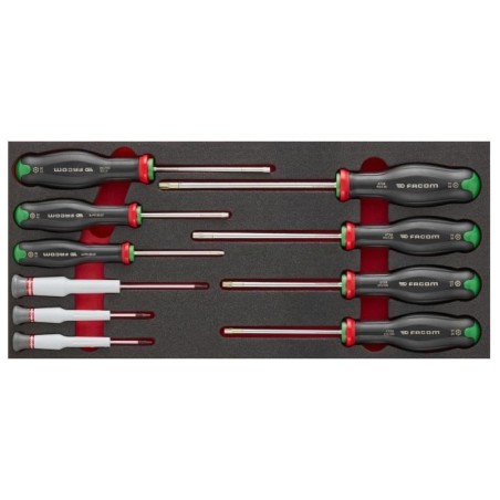 Module mousse 10 tournevis - FACOM - MODM.AT6PB - Protwist Torx - 10x7
