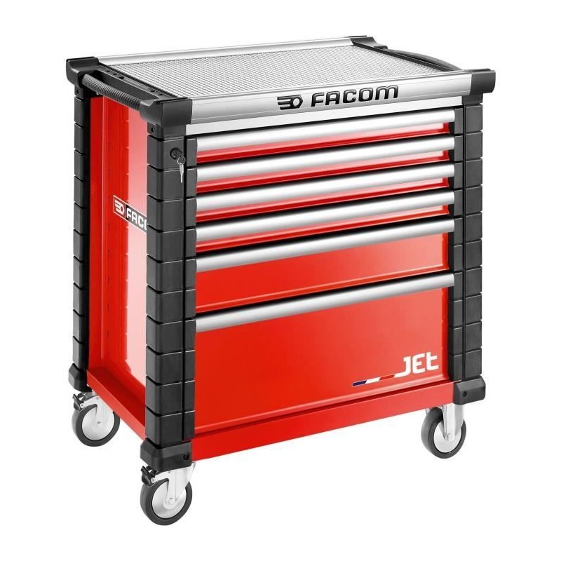 Servante d'atelier vide JET FACOM - JET.6M4A - 6 tiroirs - 4 modules p