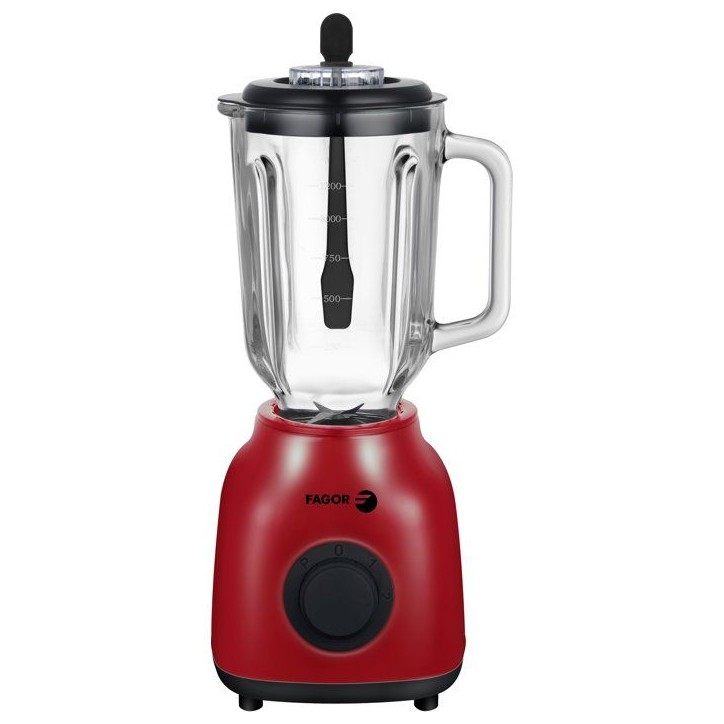 Blender 2-en-1 - FAGOR - FGB2153 - 400 W - Bol en verre gradué 1,5 L - Rouge Blender 2-en-1 - FAGOR - FGB2153 - 400 W - Bol en verre gradué 1,5 L - Rouge